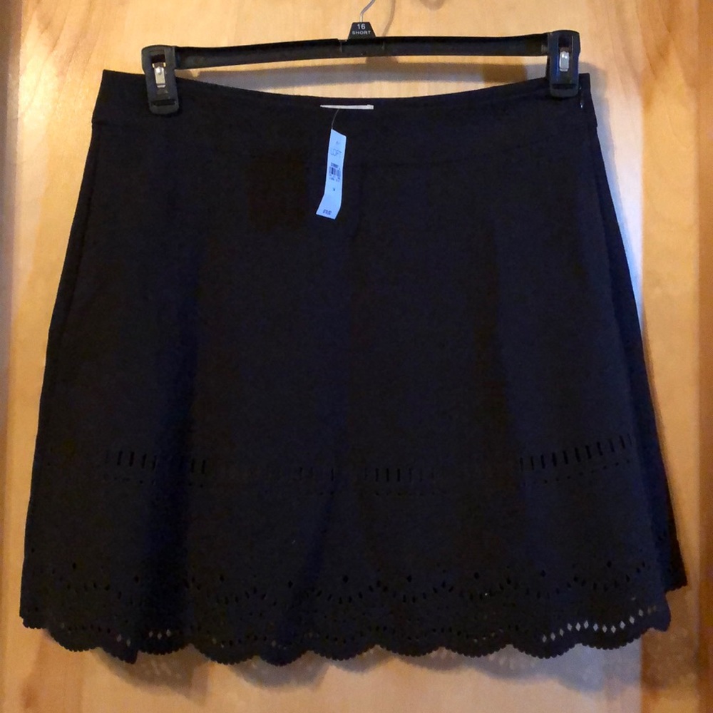 Black mini skirt